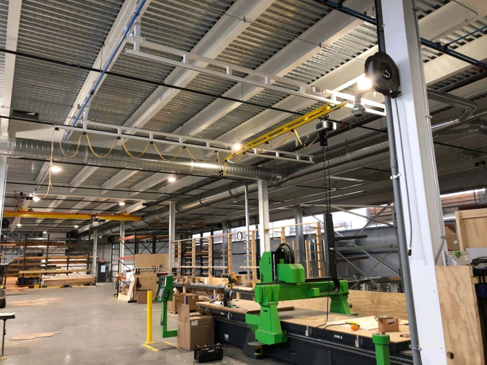 500lb Ceiling Mounted Overhead Crane with Blitz Hoist