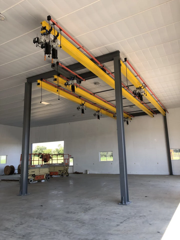 Multiple Starke Hoists on Monorail Crane Systems